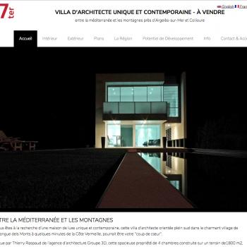 Villa, unique et contemporaine - à vendre